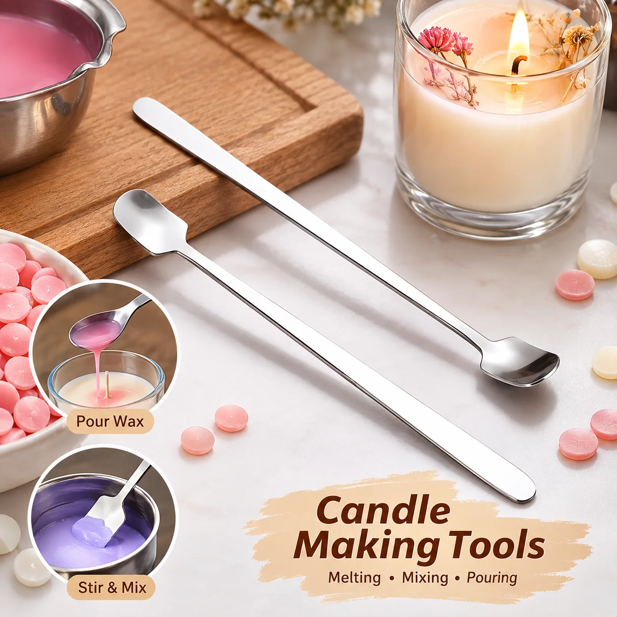 1/2 Pezzi Set di Cucchiai in A - Candle Supplies Kit recensione e prezzo