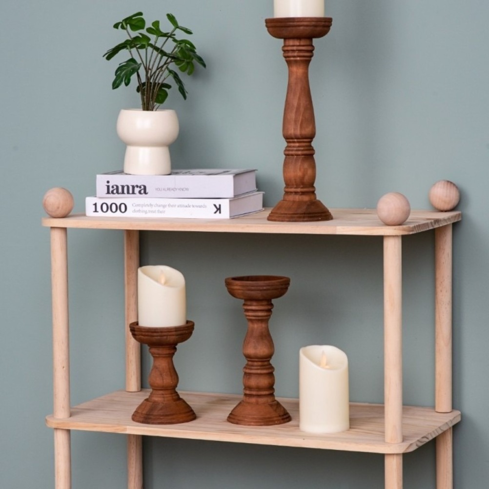 Portacandele Vintage in Legno, - Candle Zero recensione e prezzo
